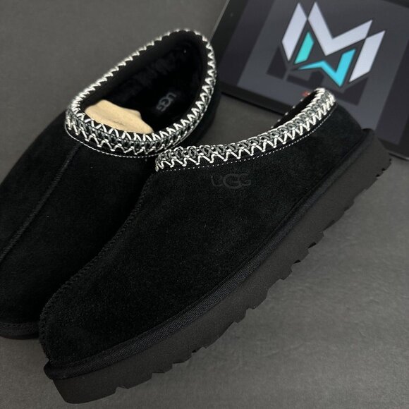UGG Tasman Slippers Black Suede Men’s Sizes - Picture 8 of 12
